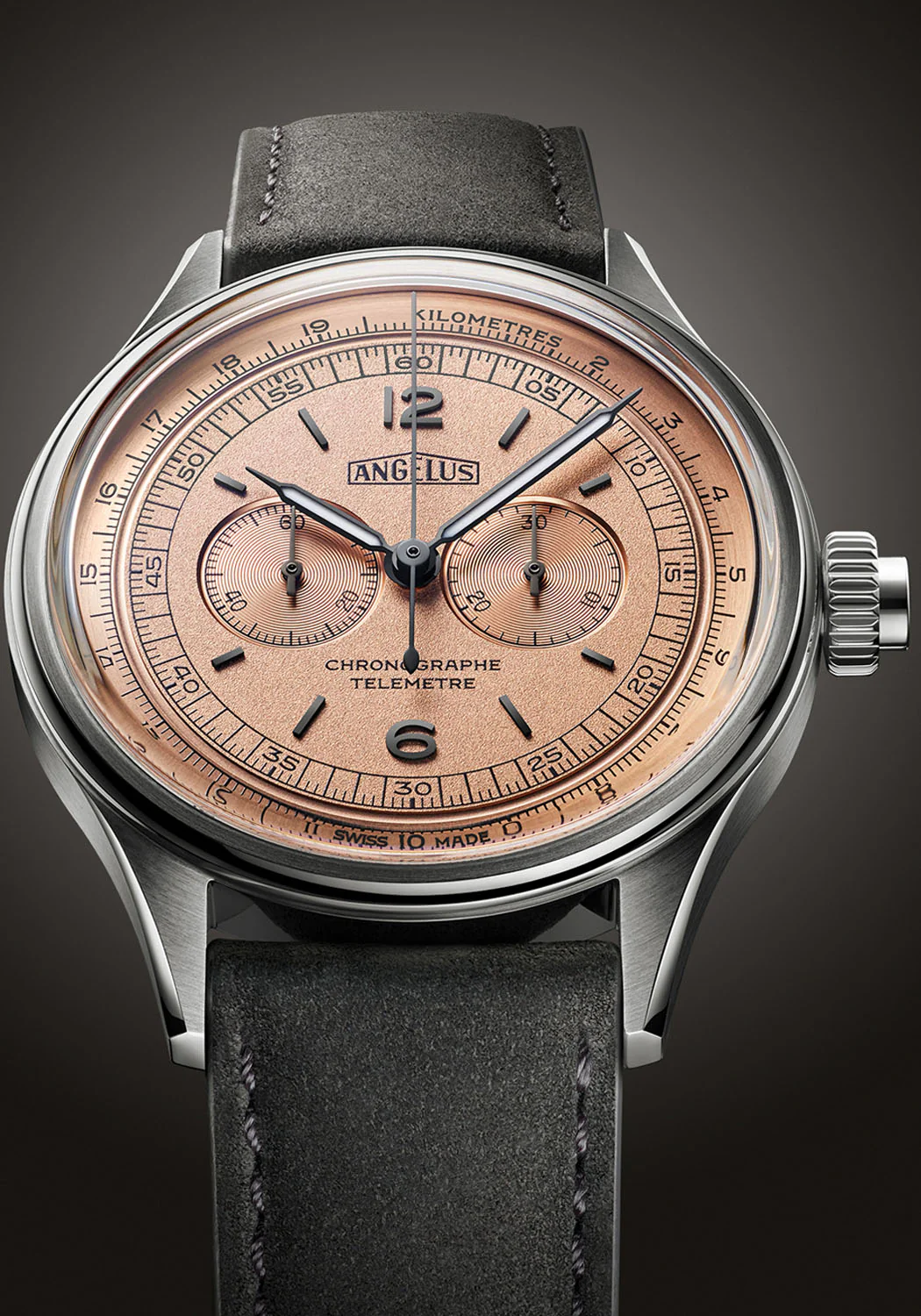 Angelus Chronographe Télémètre Steel Rose | LE25 | SOLD OUT - Image 4