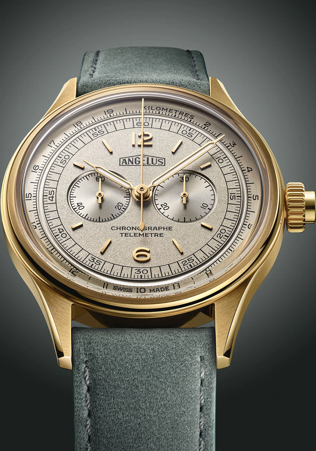 Angelus Chronographe Télémètre Yellow Gold White | LE15 | SOLD OUT - Image 3