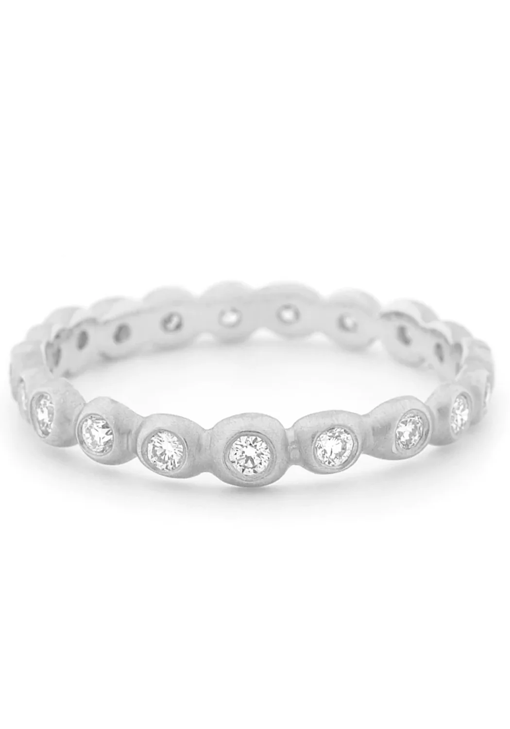 Anne Sportun 14K White Gold Diamond Seed Band - Image 2