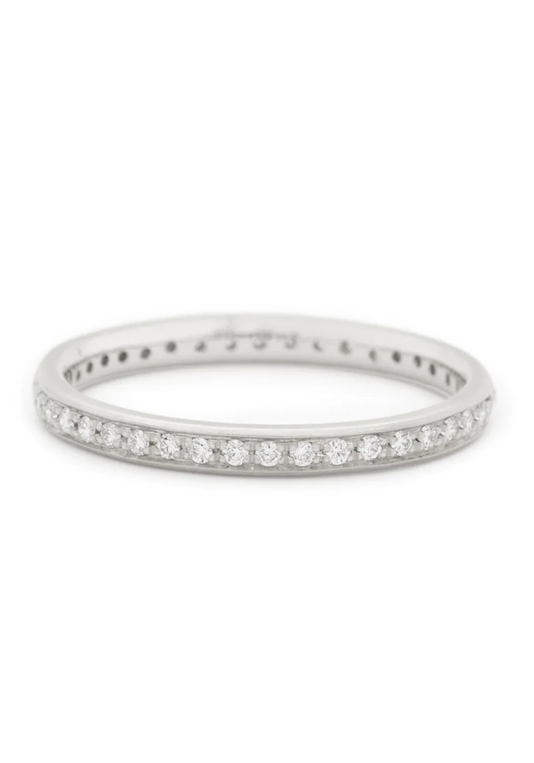 Anne Sportun 14KWG Single Row Pave Diamond Eternity Band - Image 3