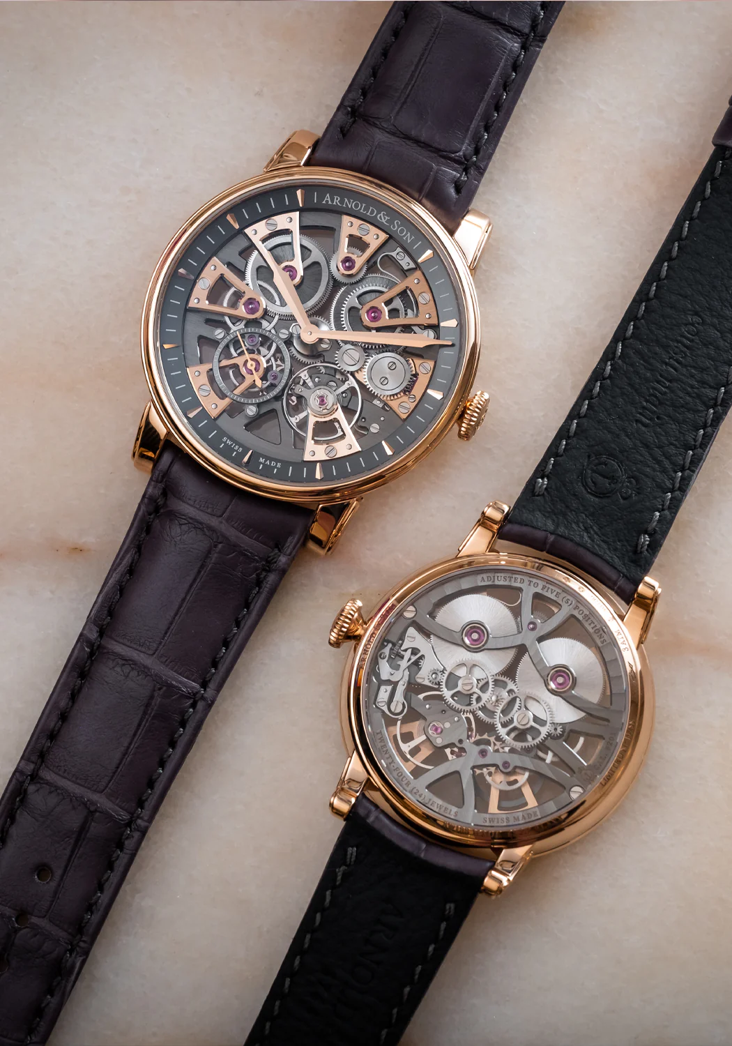 Arnold & Son Nebula 38 Gold Strap | LE88 - Image 4