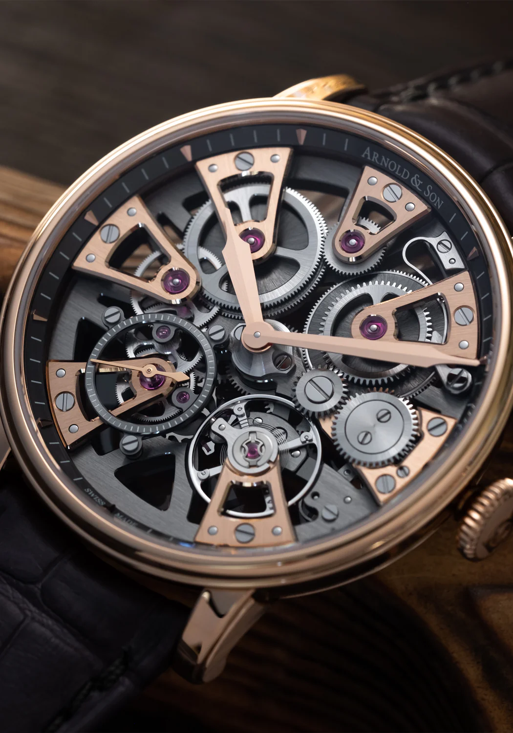 Arnold & Son Nebula 38 Gold Strap | LE88 - Image 5