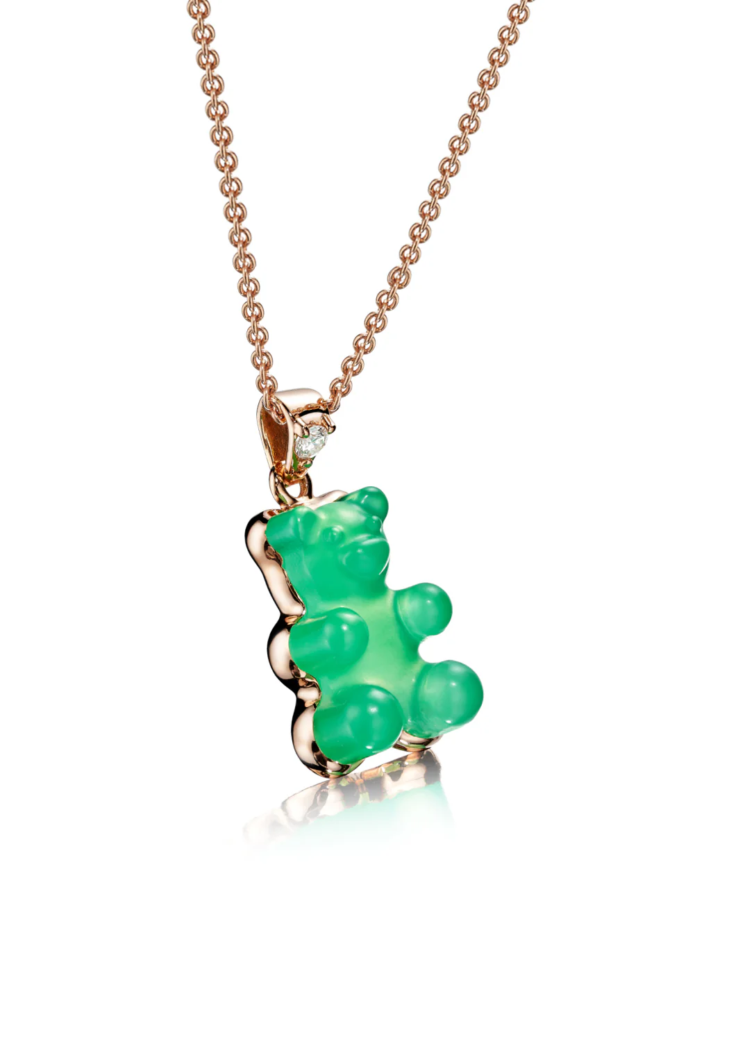 Beauregard 18KRG Exclusive Chrysoprase Gemmy Pendant Necklace