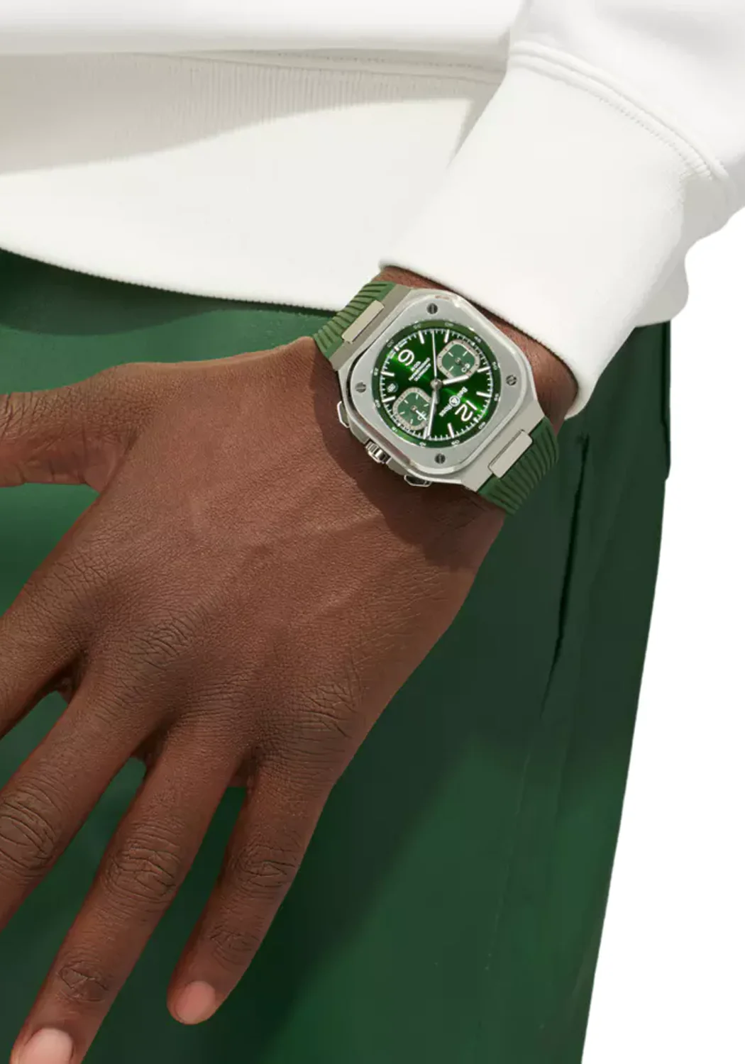 Bell & Ross BR 05 Chrono Green Steel | Strap - Image 2