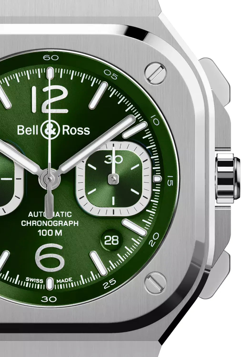 Bell & Ross BR 05 Chrono Green Steel | Strap - Image 3