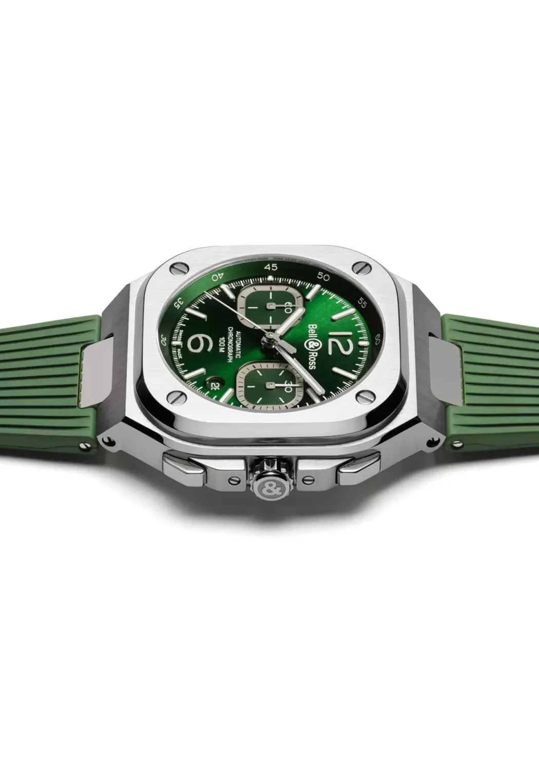 Bell & Ross BR 05 Chrono Green Steel | Strap - Image 4