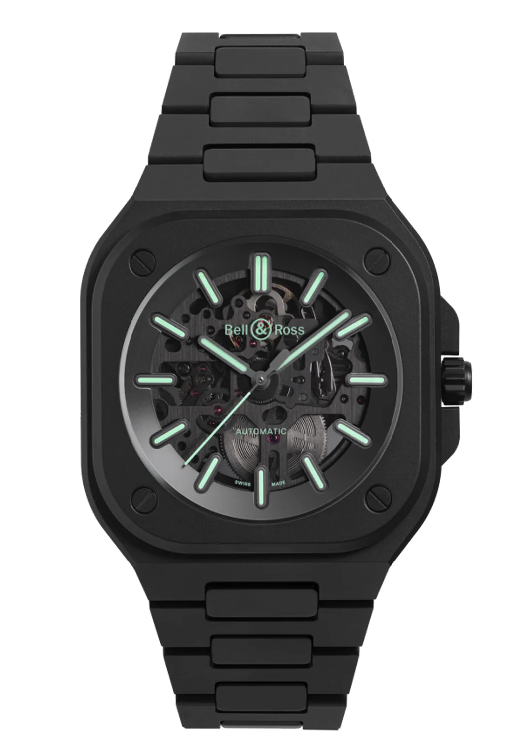 Bell & Ross BR 05 Skeleton Black Lum Ceramic | LE500