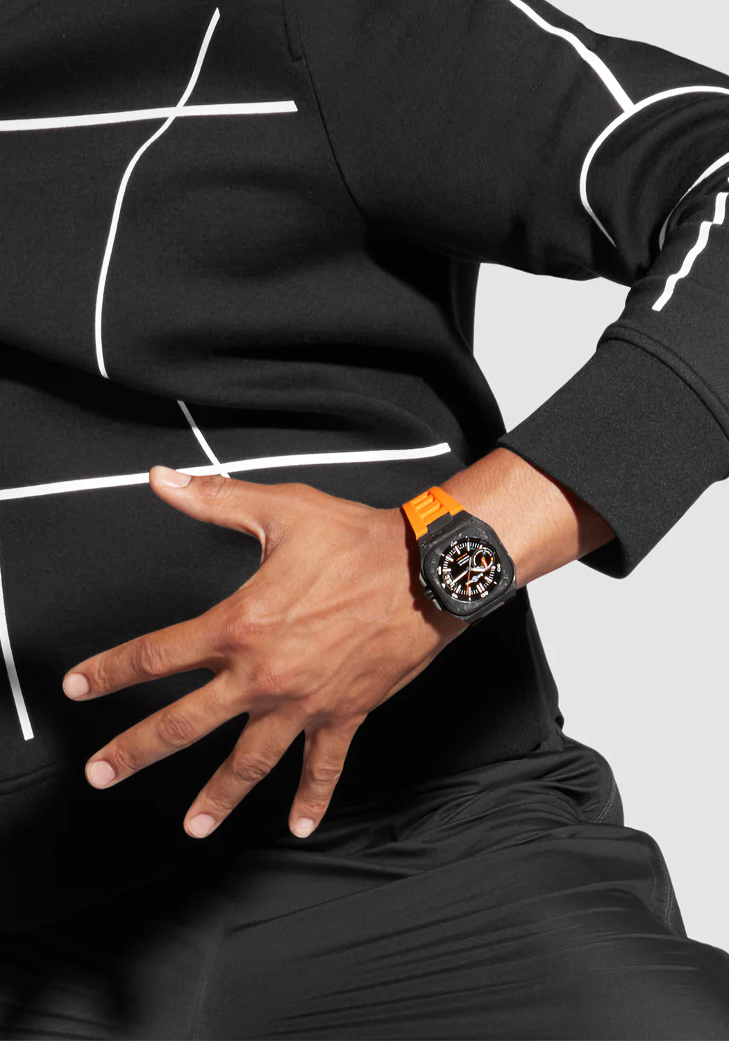 Bell & Ross BR-X5 Carbon Orange | Strap | LE500 - Image 3