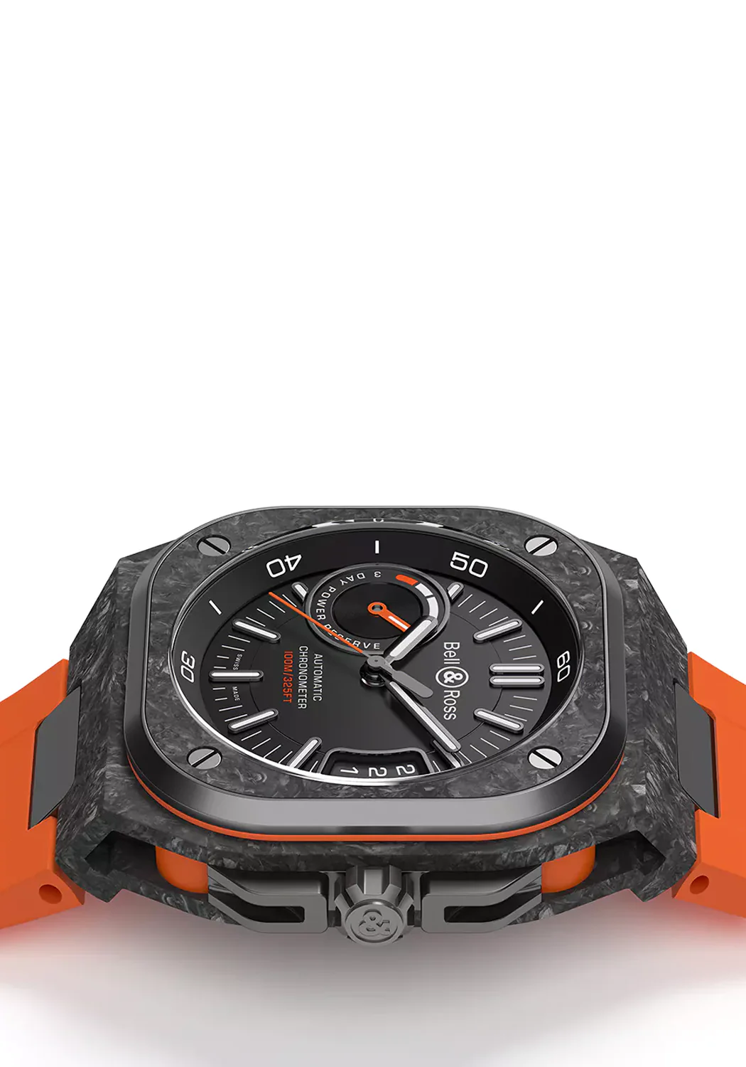 Bell & Ross BR-X5 Carbon Orange | Strap | LE500 - Image 5