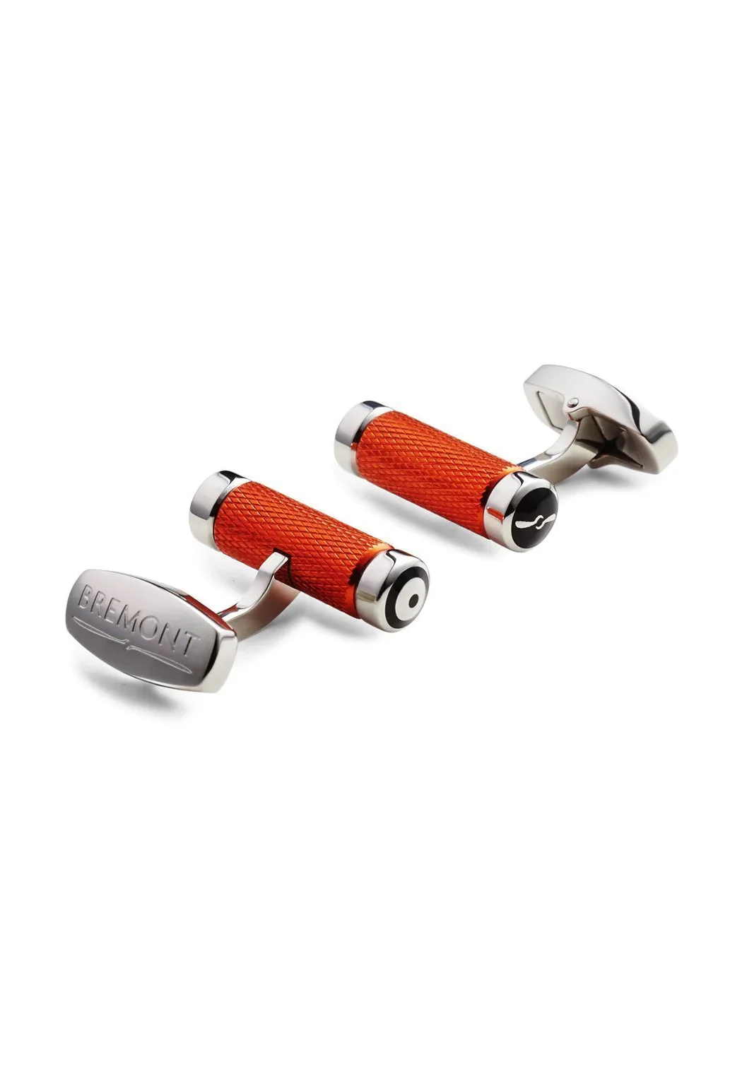 Bremont MB T-Bar Knurled Orange Cufflinks - Image 2