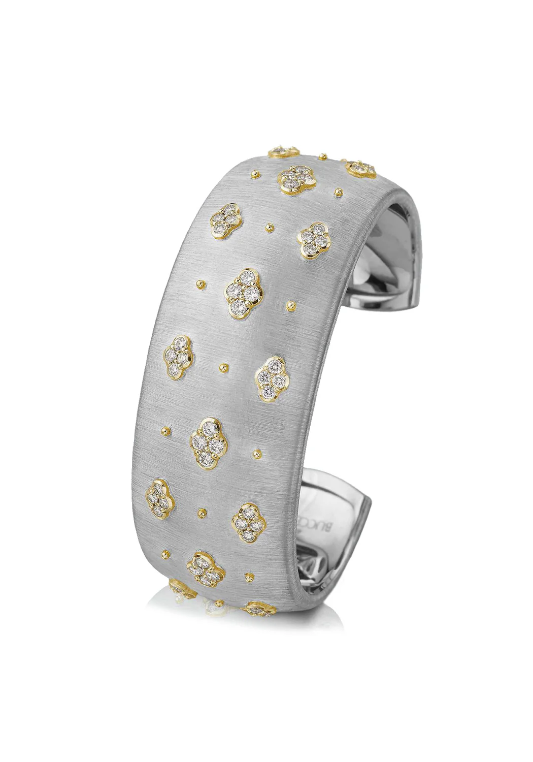 Buccellati Macri AB 18KWG Diamond Cuff Bracelet - Image 3