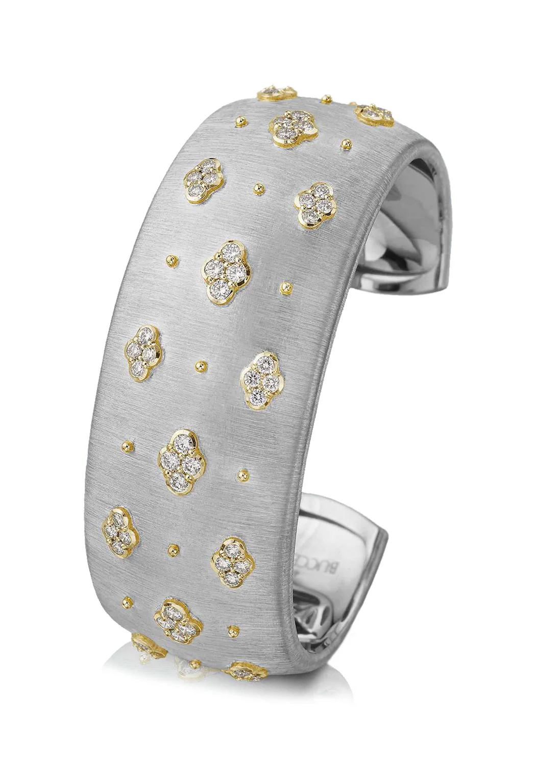 Buccellati Macri AB 18KWG Diamond Cuff Bracelet - Image 5