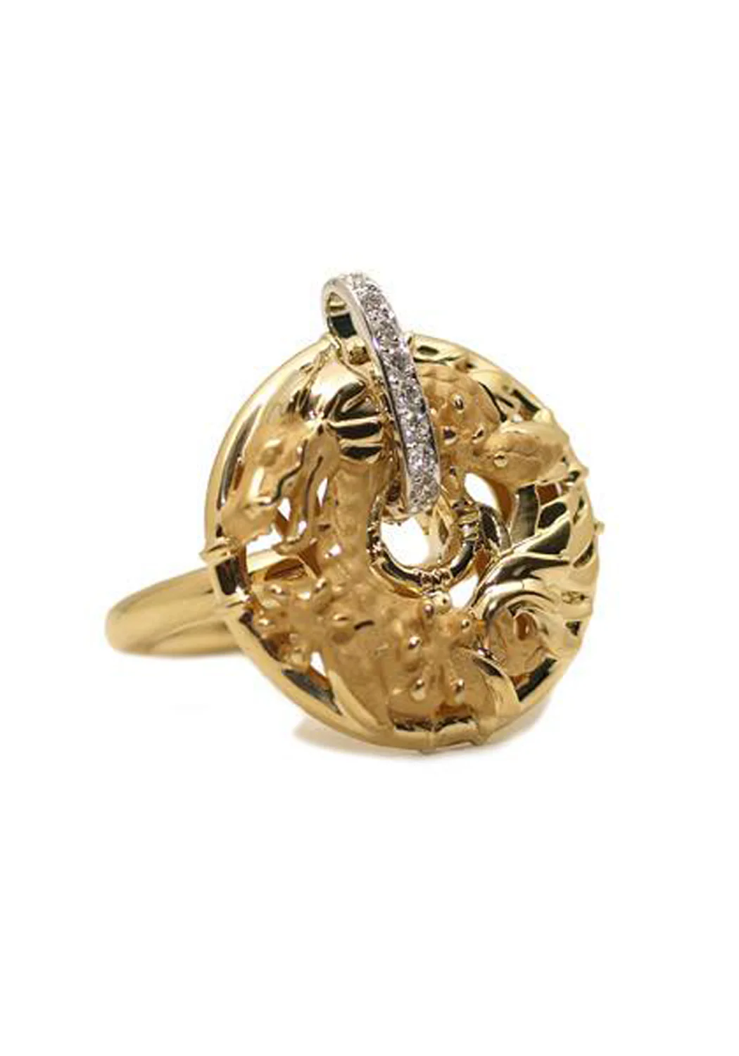 Carrera Y Carrera Shanghai 18KYG Diamond Dragon Ring - Image 5