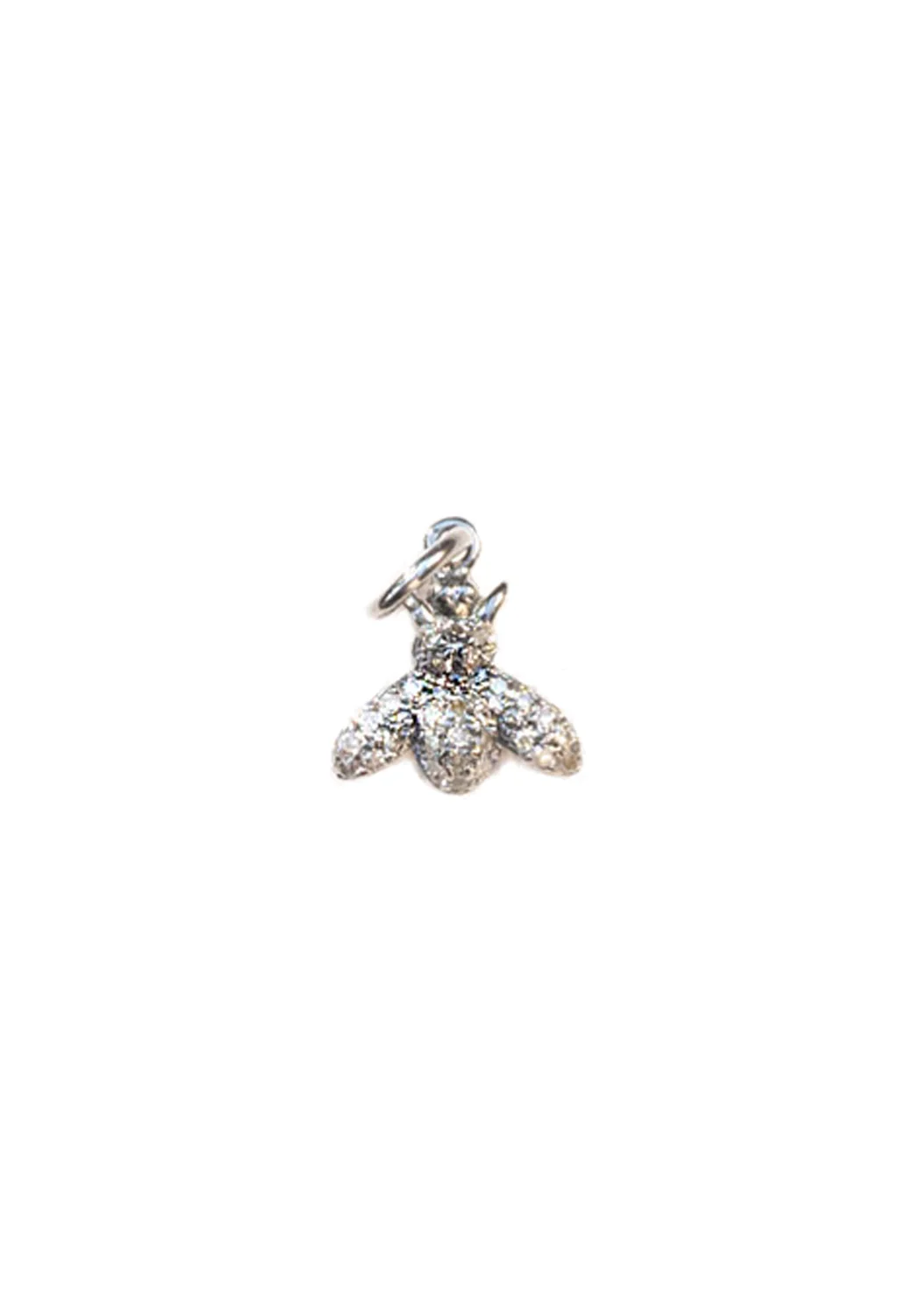 Catherine Michiels Mini Sterling Silver Diamond Bee Charm - Image 2