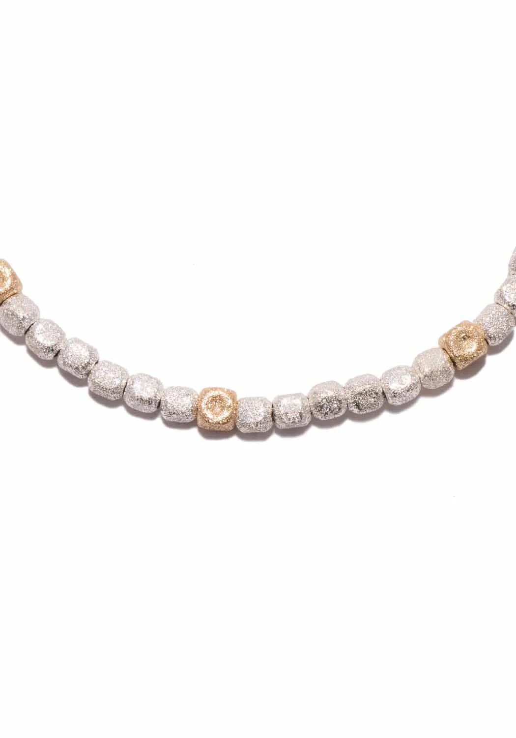 Catherine Michiels Sterling Silver & 14KYG Bead Bracelet - Image 2