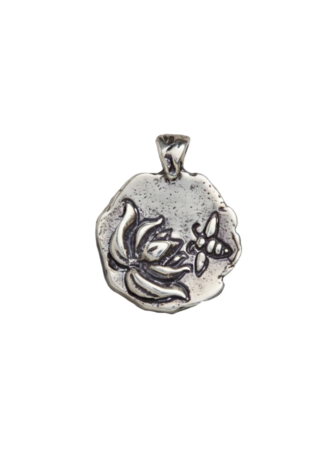 Catherine Michiels Sterling Silver Acceptance Charm on Silk Wrap