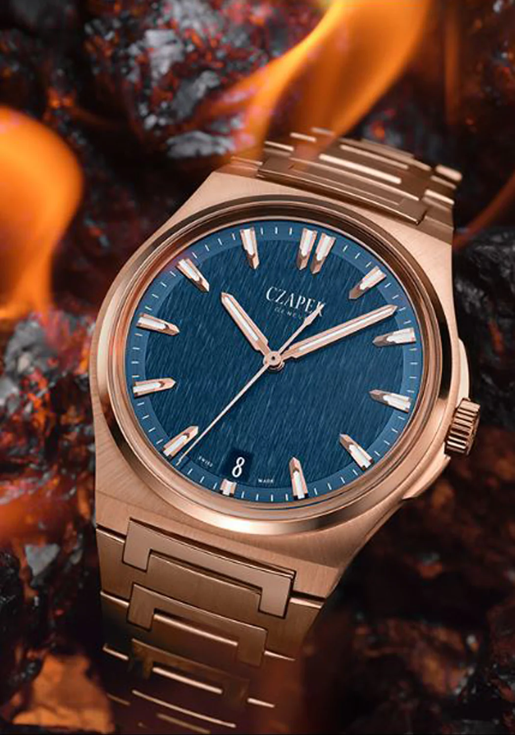 Czapek Antarctique Mount Erebus Deep Blue Full RG 5N | LE100 - Image 3