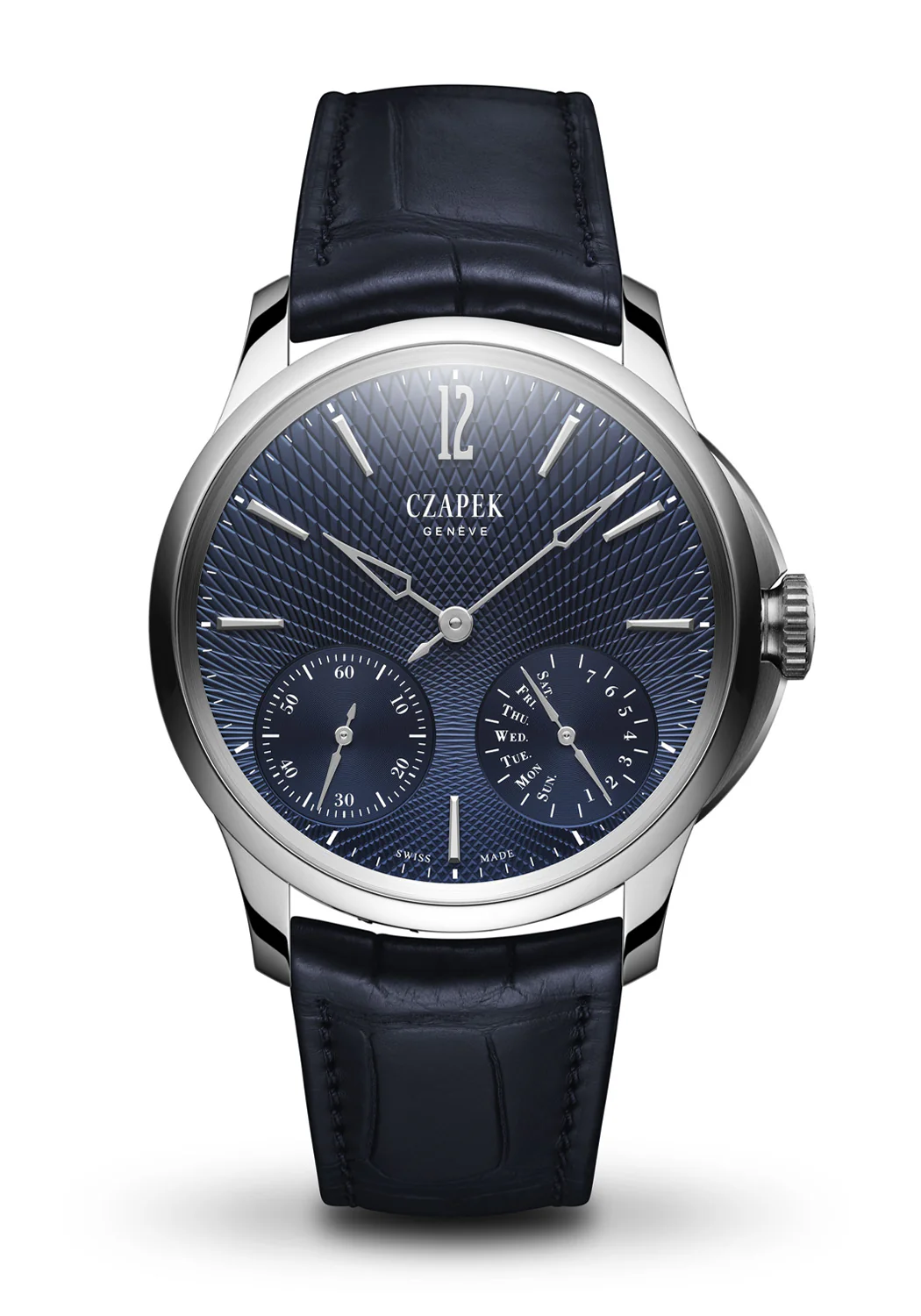 Czapek Quai des Bergues 40.5mm Double Soleil Deep Blue