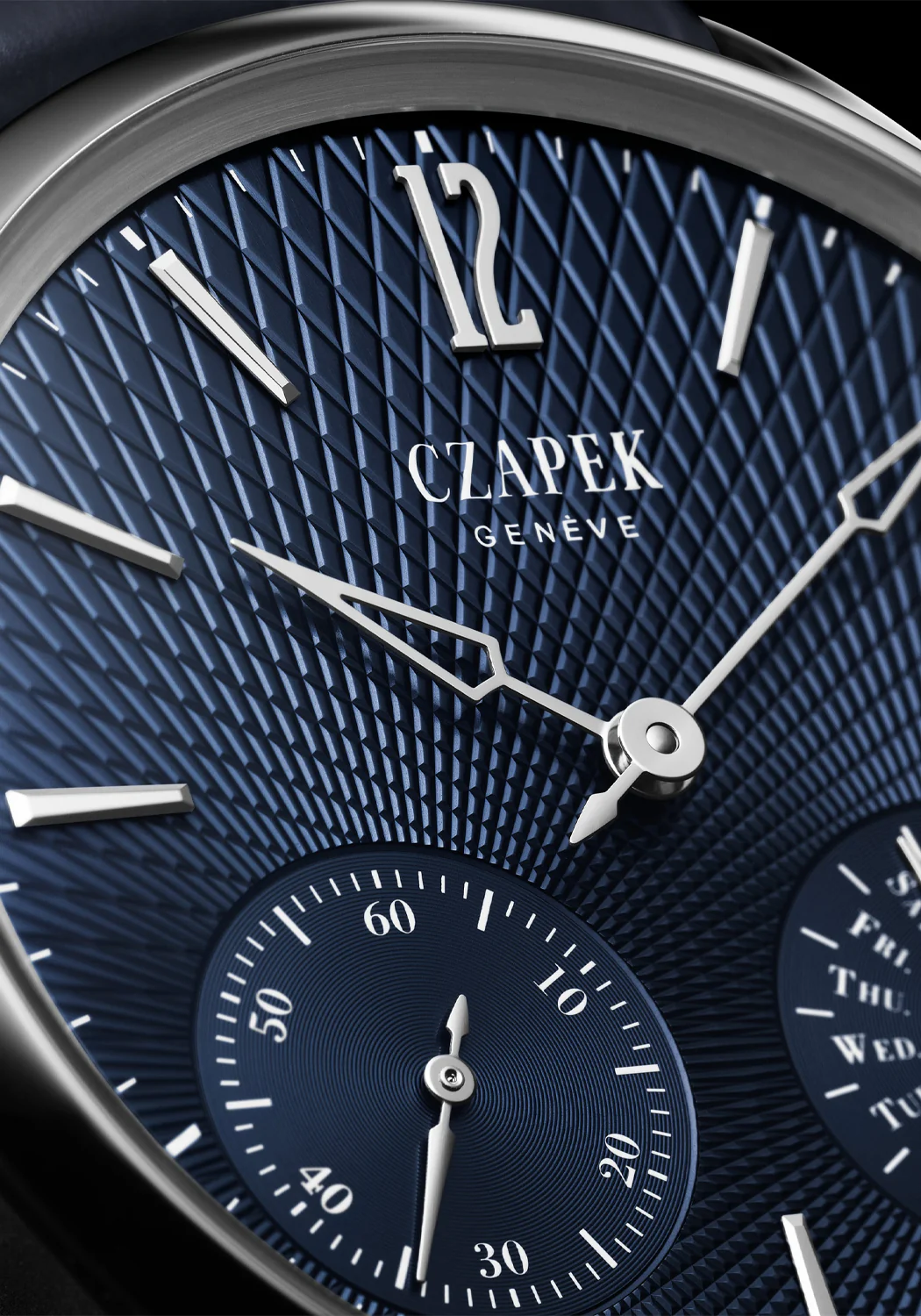 Czapek Quai des Bergues 40.5mm Double Soleil Deep Blue - Image 3