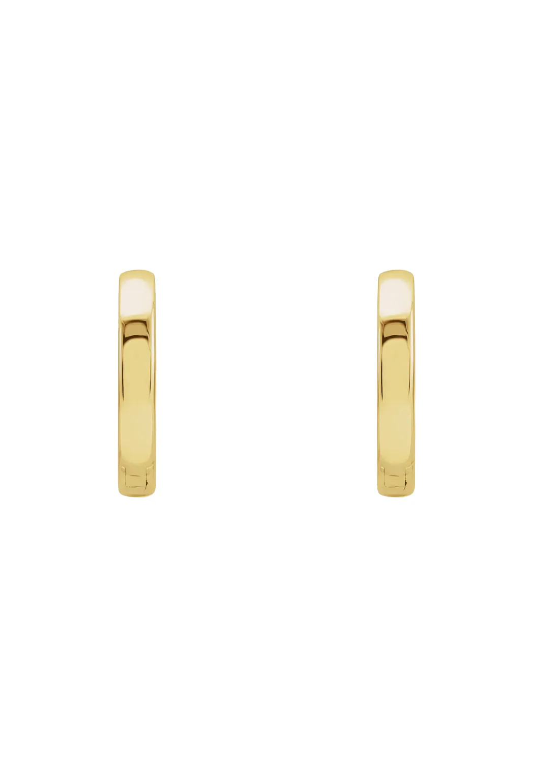 Fresh Picks 18K Yellow Gold Hinged Hoop Earrings - Image 2