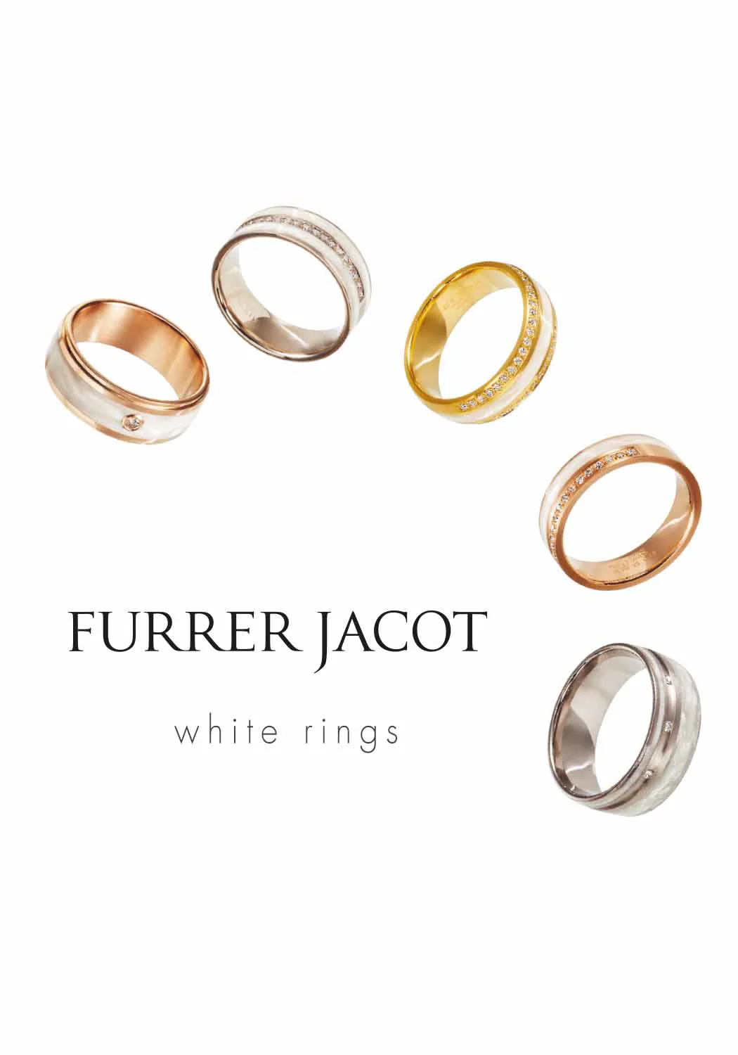 18K Rose Gold & HyCeram Solitaire Diamond Band - Image 3