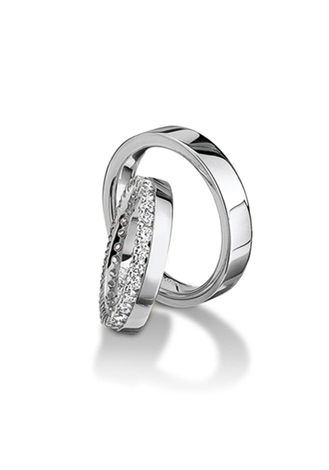 Eternels 18K White Gold Diamond Eternity Band - Image 3