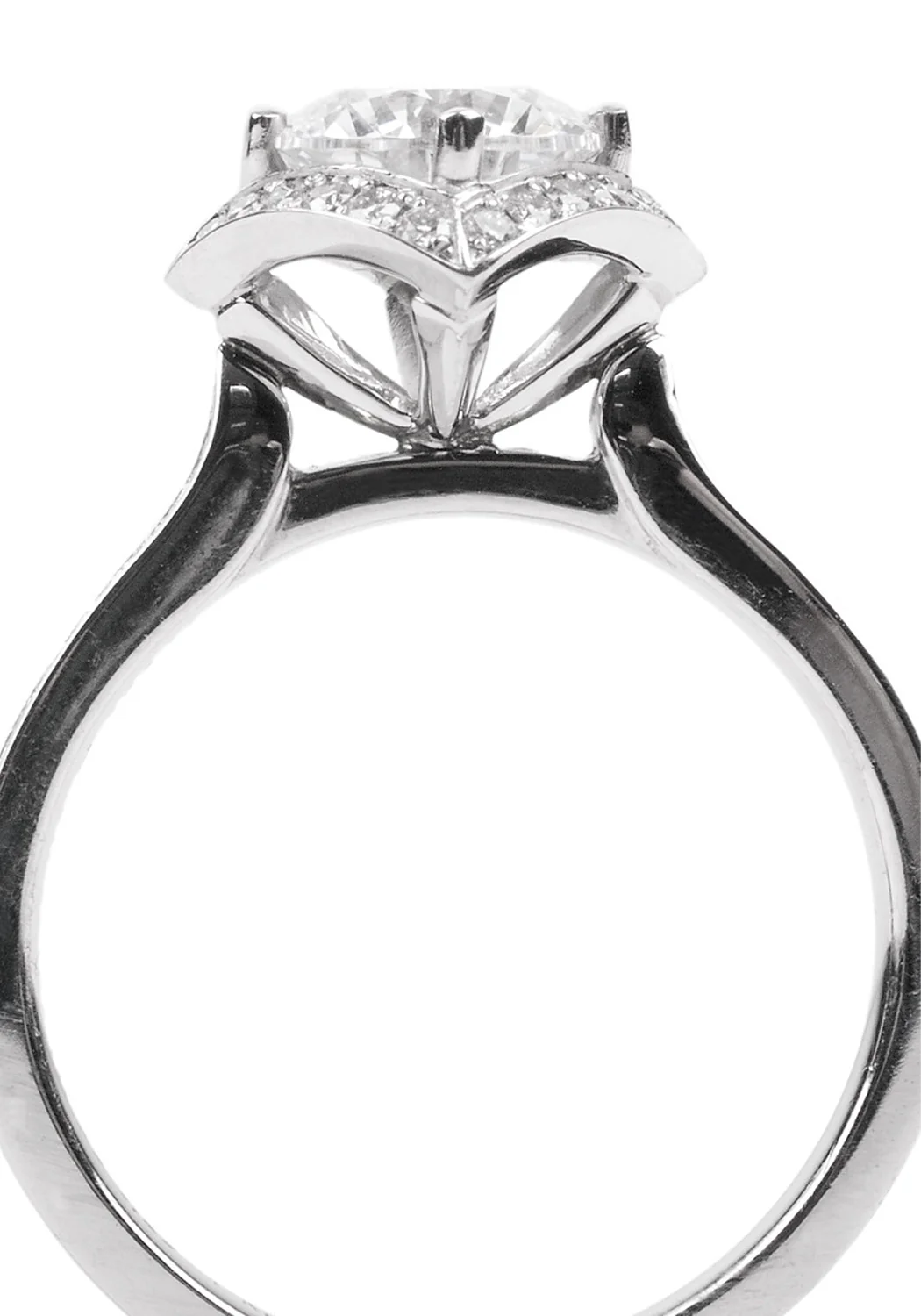 Furrer Jacot Lucienne Platinum Semi-Mount Diamond Ring - Image 3