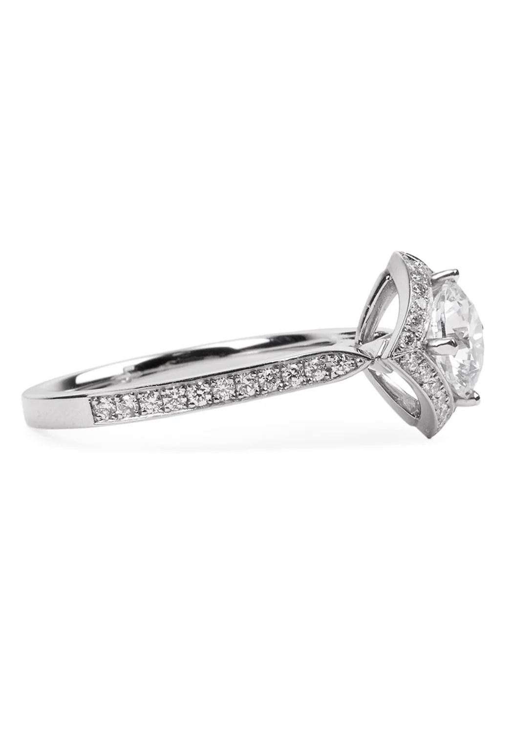 Furrer Jacot Lucienne Platinum Semi-Mount Diamond Ring - Image 5