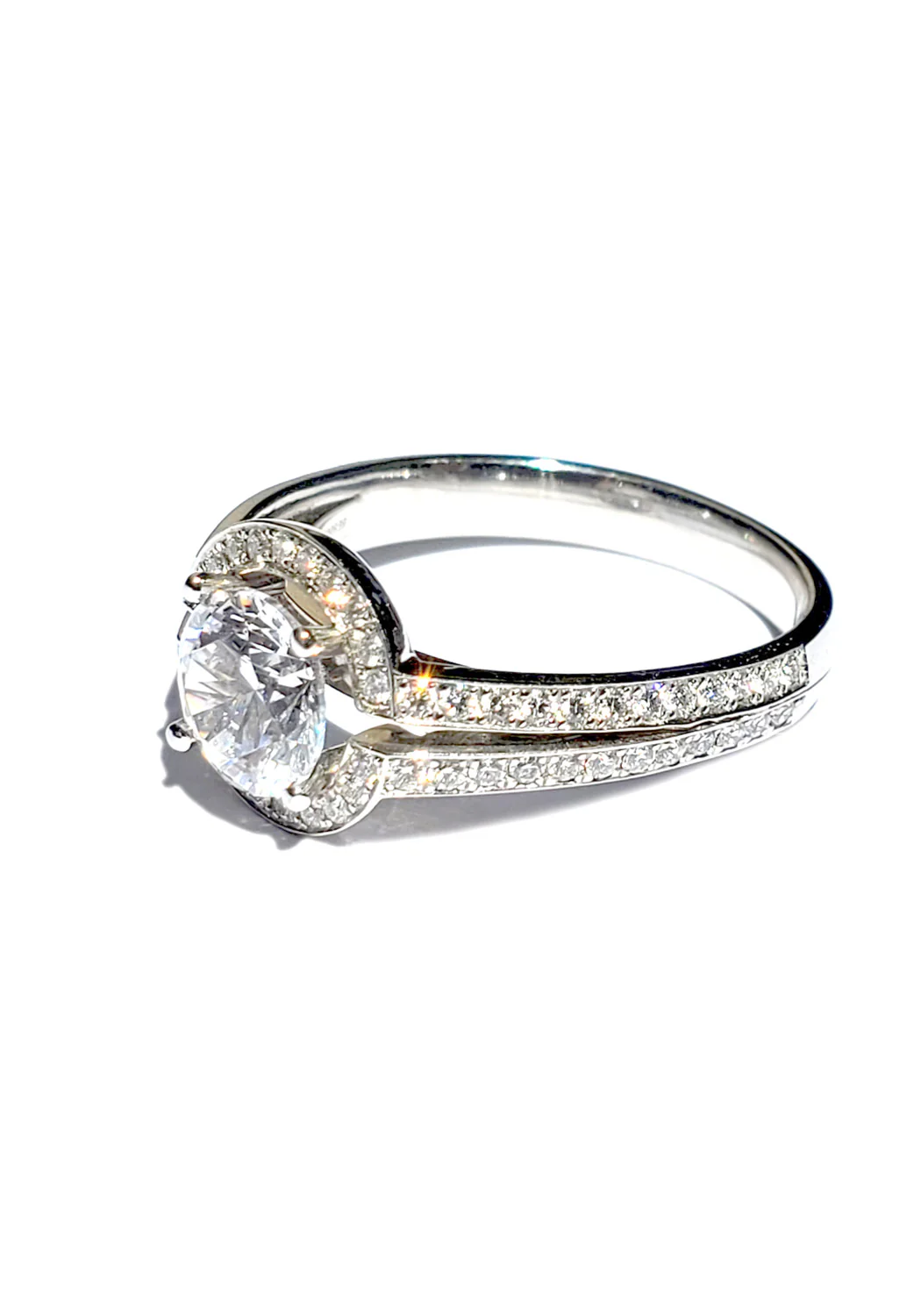 Furrer Jacot Torino Split Shoulder Semi-Mount Diamond Ring - Image 3