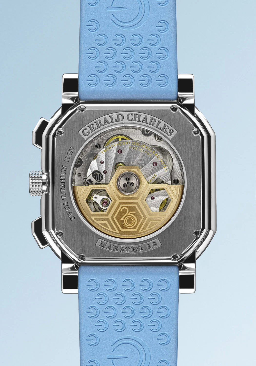 Gerald Charles Maestro 3.0 Chronograph Clou de Paris Ice Blue - Image 6