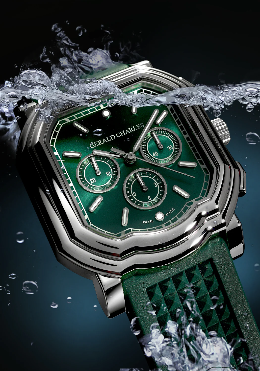Gerald Charles Maestro 3.0 Chronograph Green - Image 3