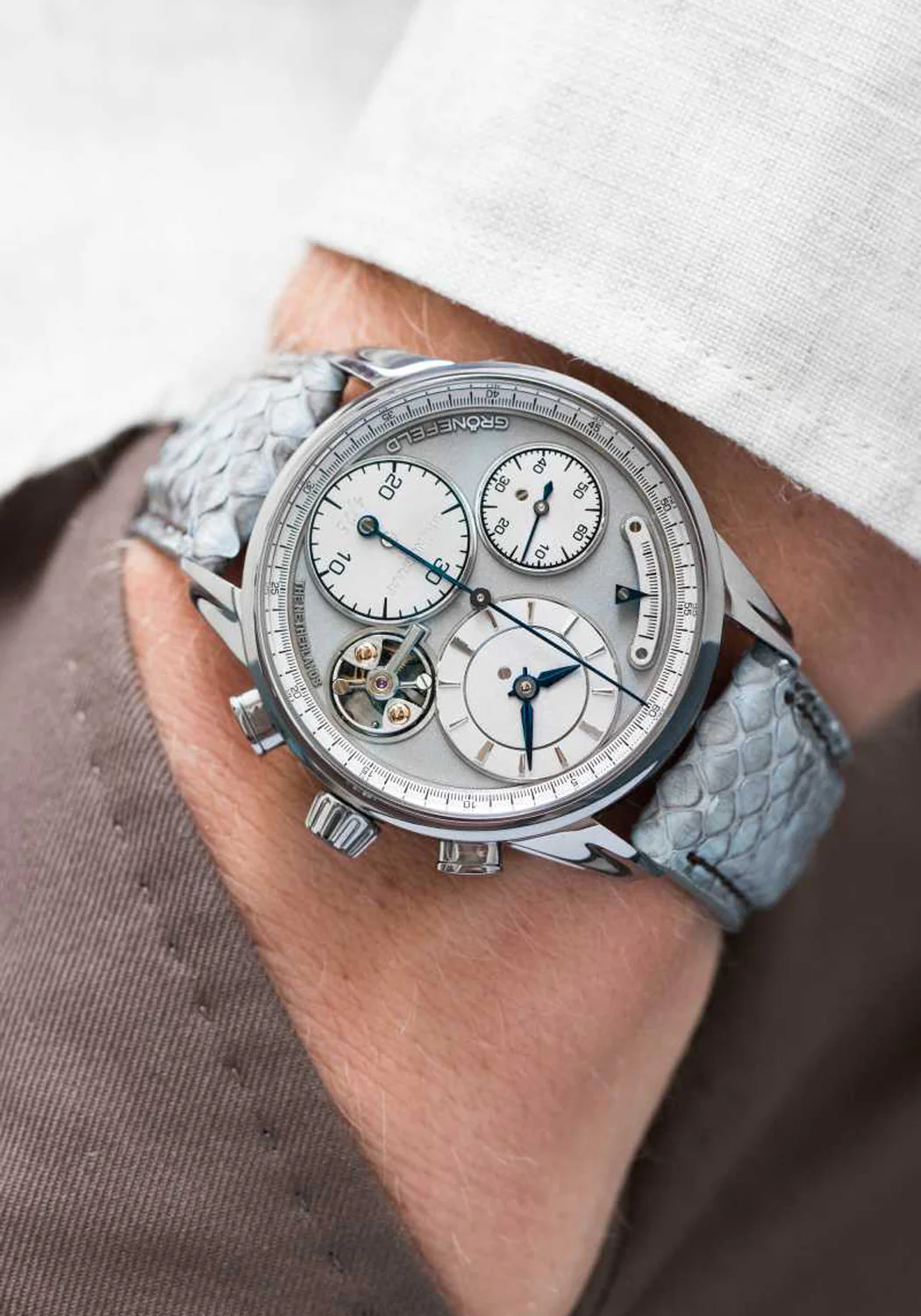 Grönefeld 1941 Grönograaf Stainless Steel | LE188 | Choose Strap - Image 2