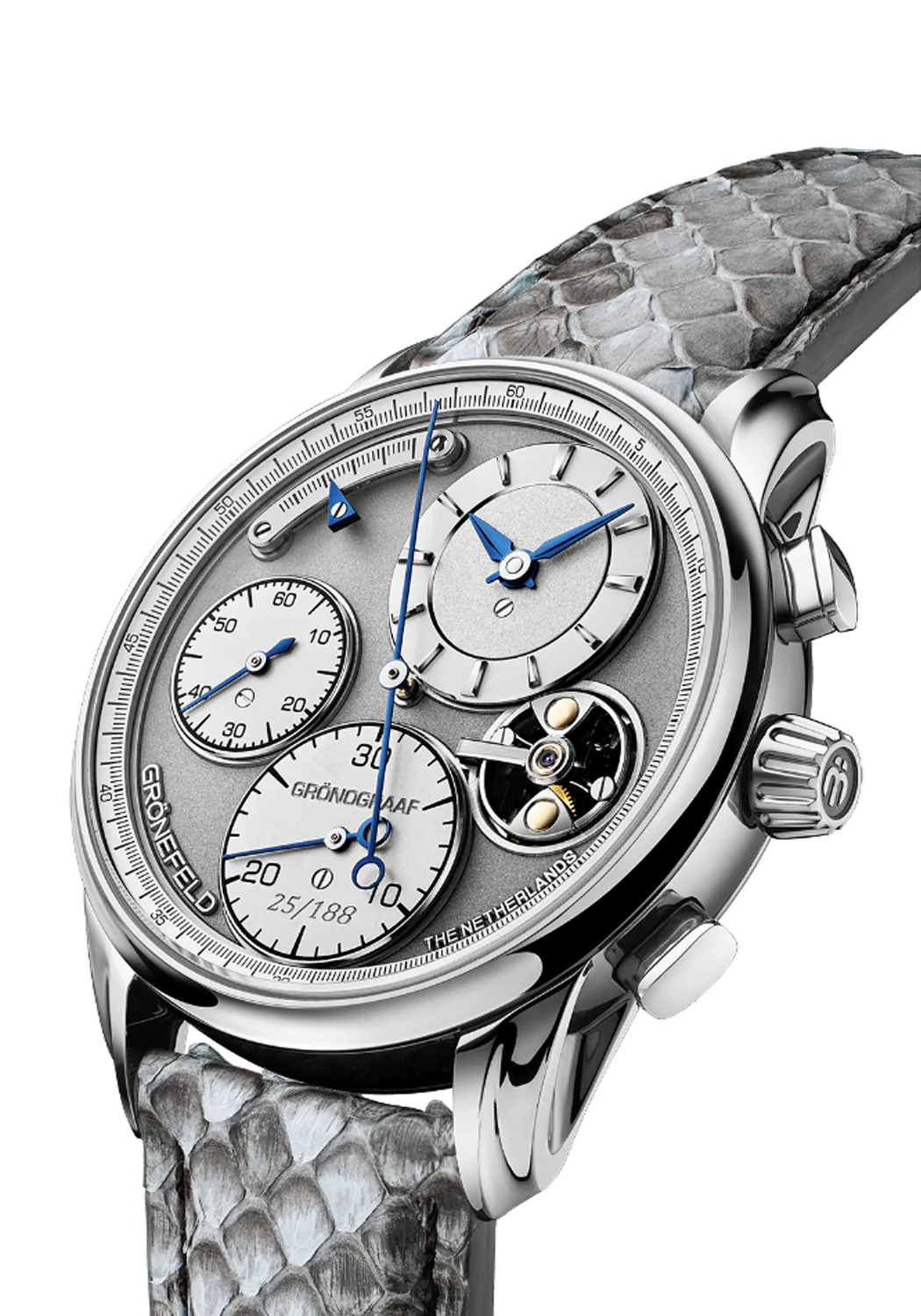 Grönefeld 1941 Grönograaf Stainless Steel | LE188 | Choose Strap - Image 4