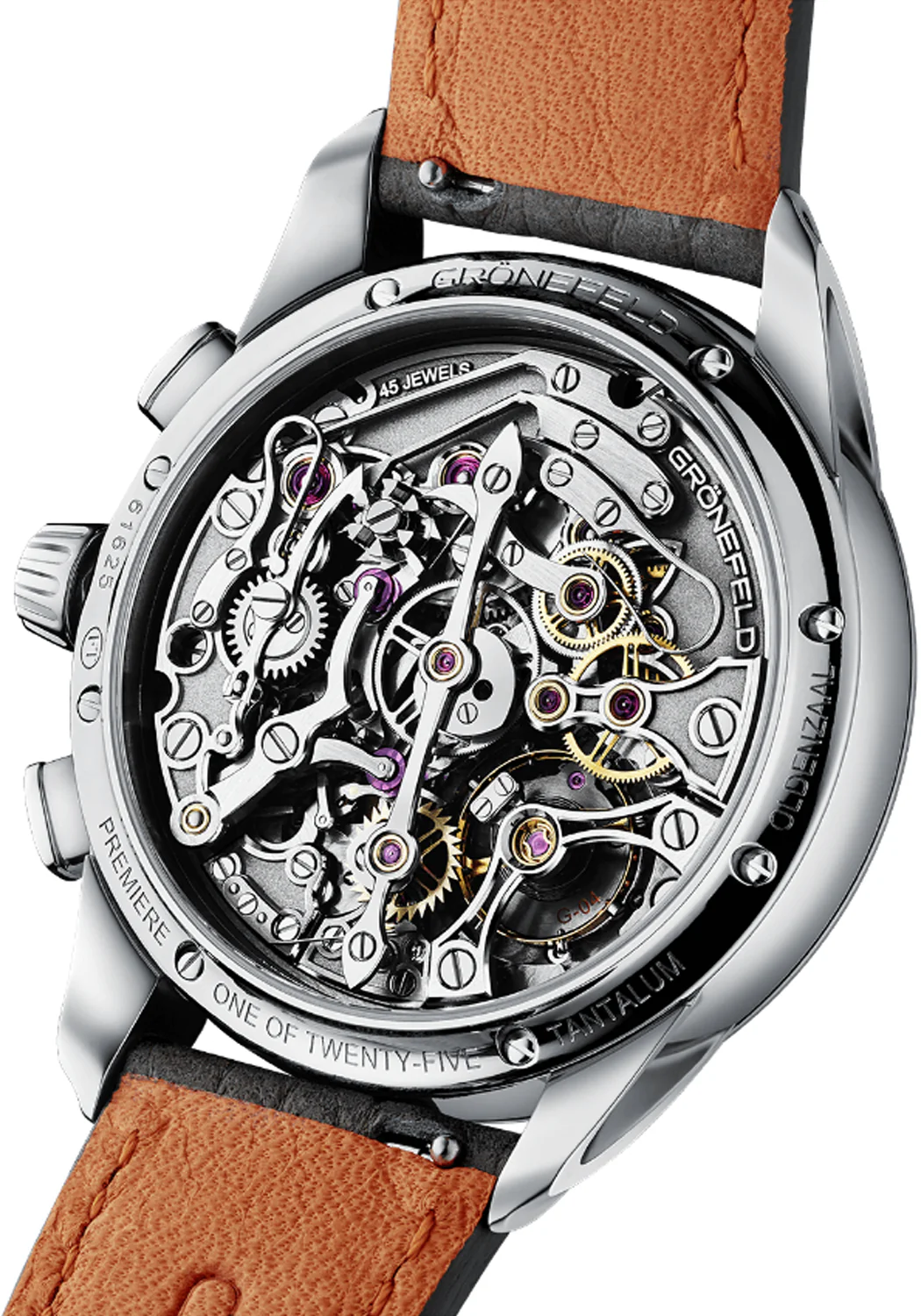 Grönefeld 1941 Grönograaf Stainless Steel | LE188 | Choose Strap - Image 5