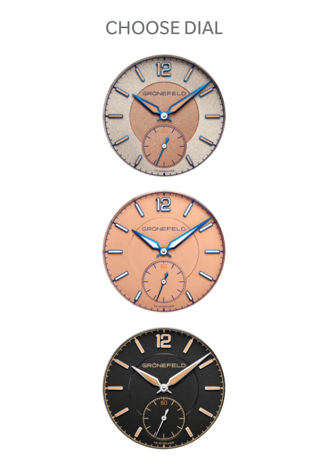 Grönefeld 1969 DeltaWorks | Choose Dial, Strap, & Insert - Image 3