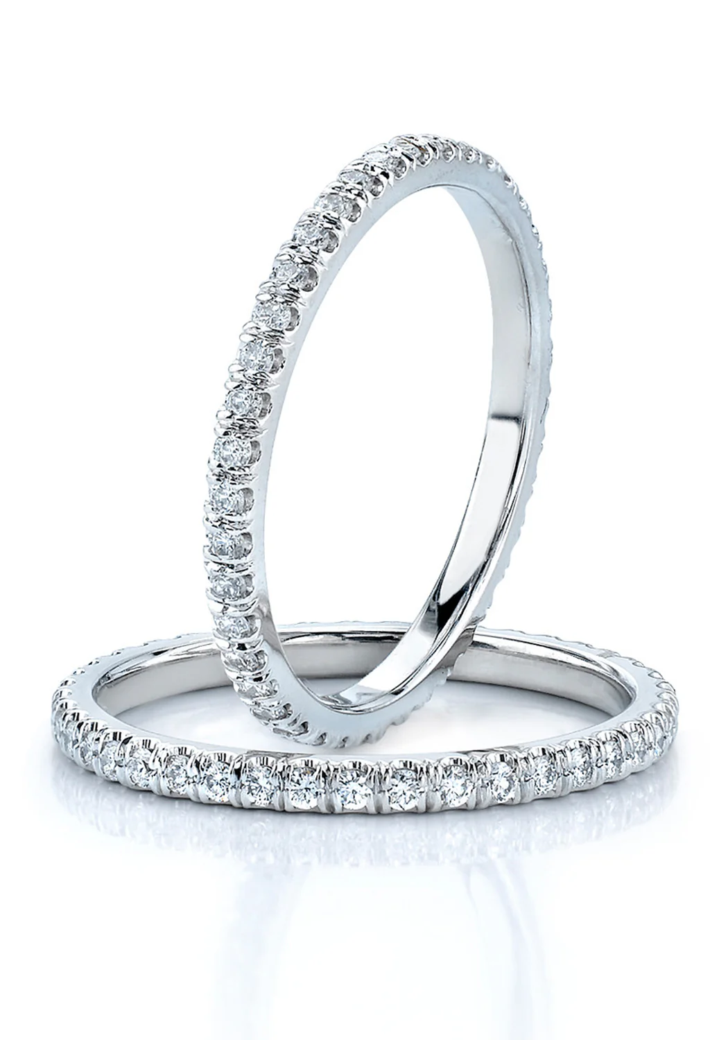Katharine James Juliet’s Love Thin Platinum Diamond Eternity Band - Image 2