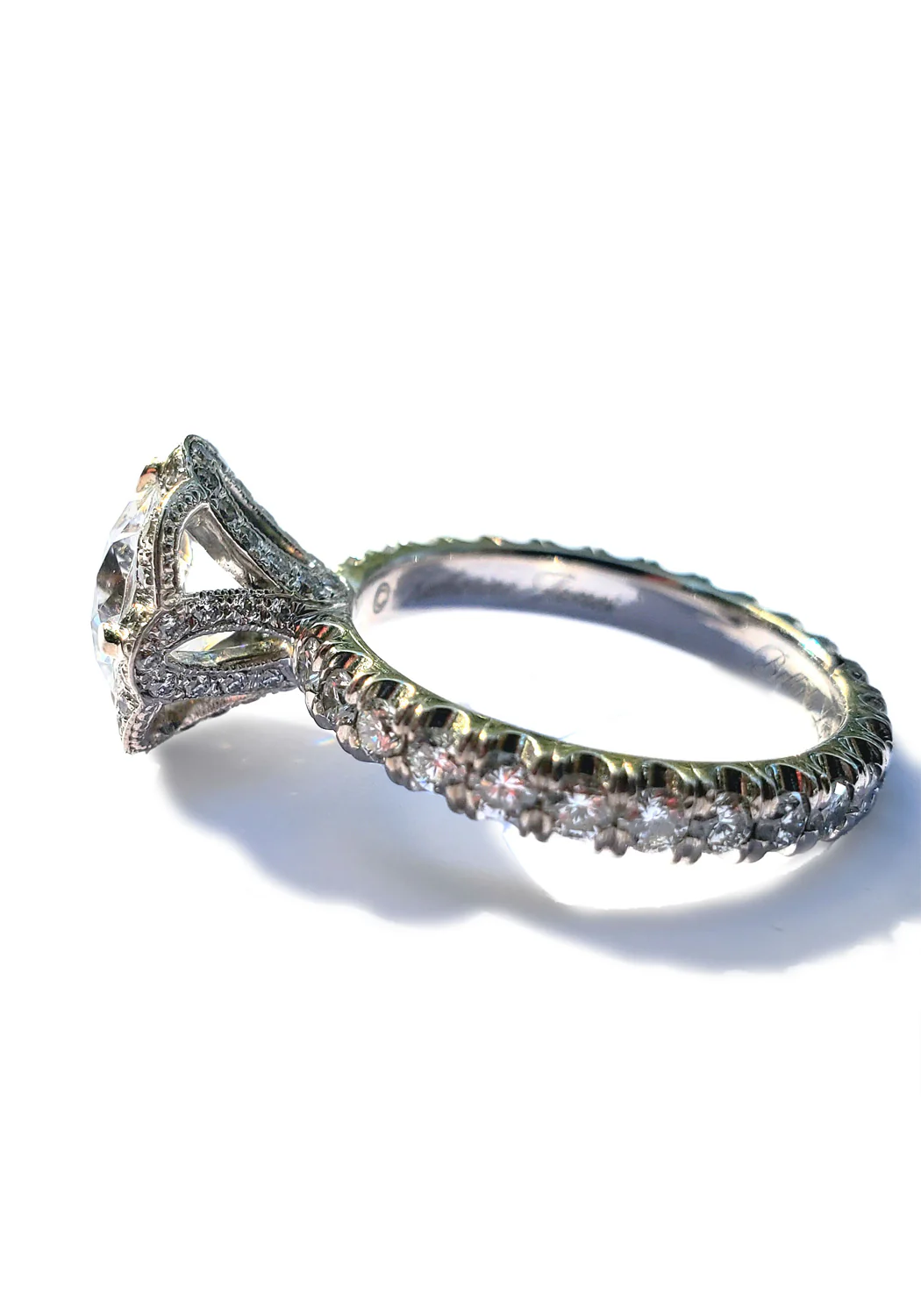 Katharine James Bella's Love Platinum Semi-Mount Diamond Ring - Image 4