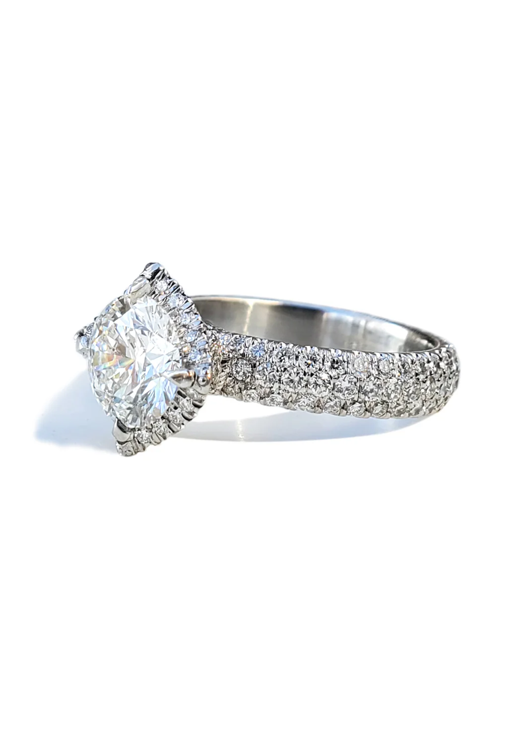 Katharine James Sweet Juliet Pavé Diamond Engagement Ring