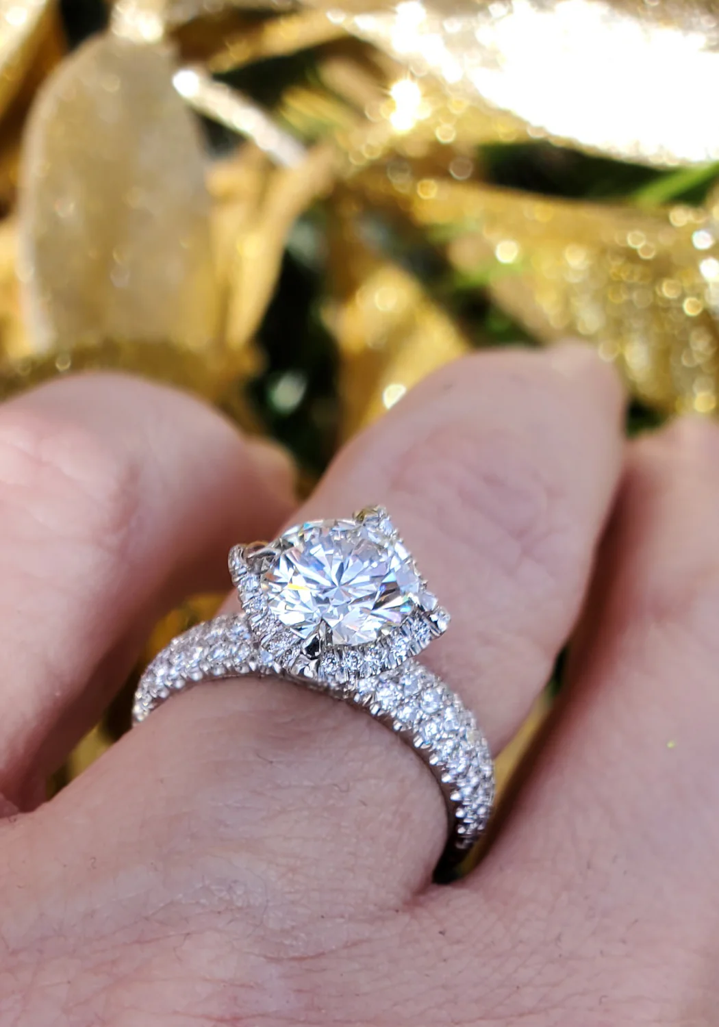 Katharine James Sweet Juliet Pavé Diamond Engagement Ring - Image 3