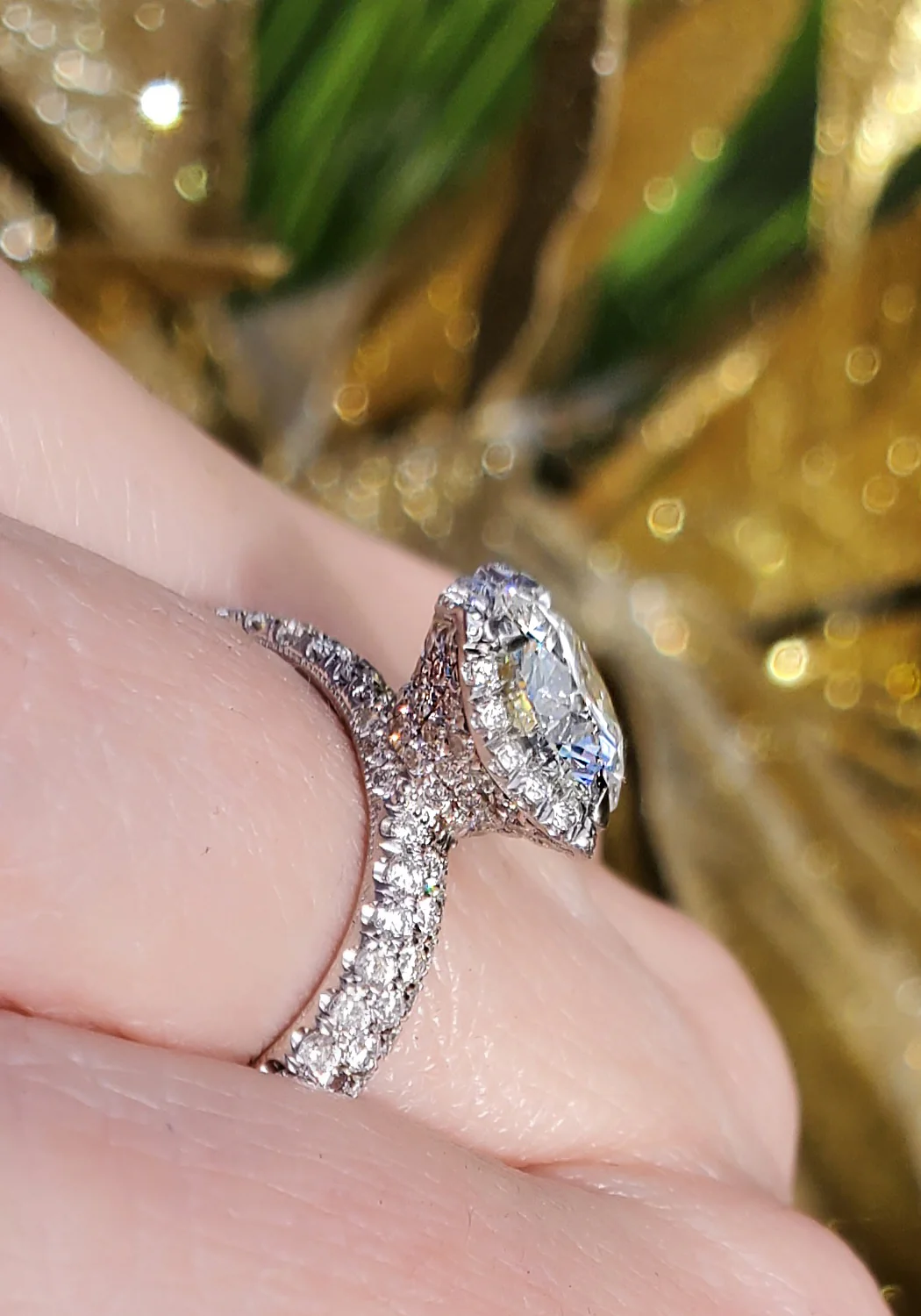 Katharine James Sweet Juliet Pavé Diamond Engagement Ring - Image 4