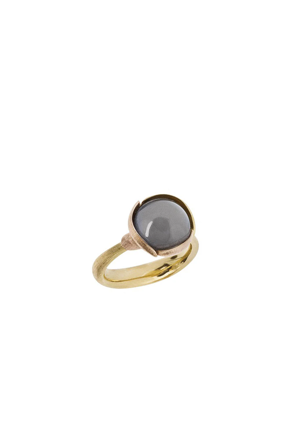Ole Lynggaard Lotus 2 Grey Moonstone Ring - Image 3