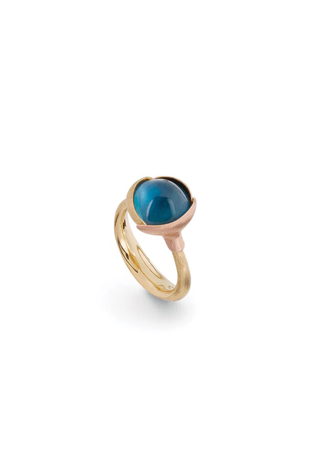 Ole Lynggaard Lotus 2 London Blue Topaz Ring - Image 4