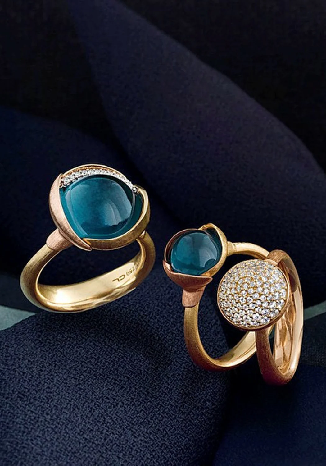 Ole Lynggaard Lotus 2 London Blue Topaz Ring - Image 5