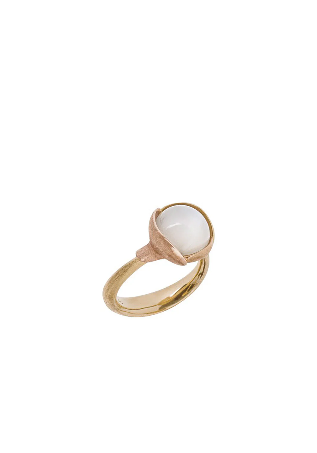 Ole Lynggaard Lotus 2 White Moonstone Ring - Image 4