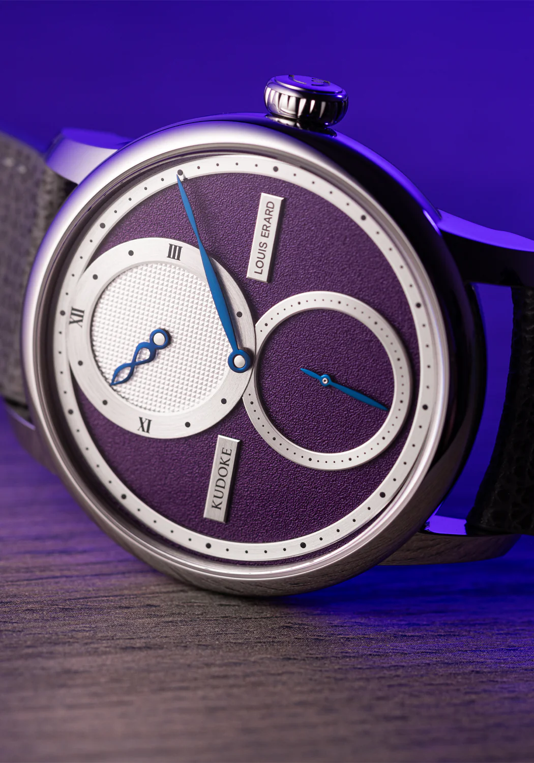 Louis Erard Le Régulateur Louis Erard x Kudoke Purple | LE78 - Image 3