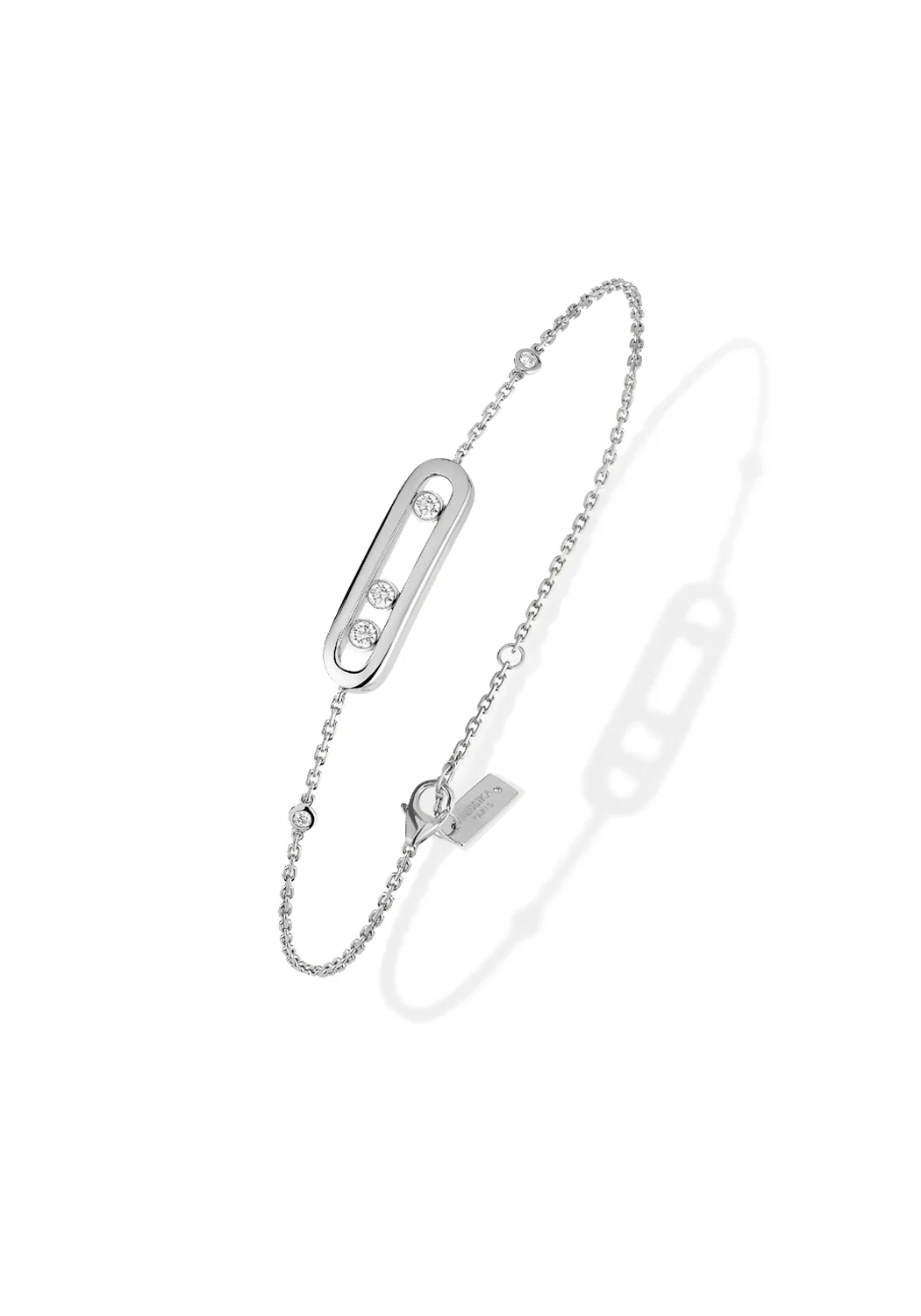 Messika Baby Move 18K White Gold Diamond Bracelet