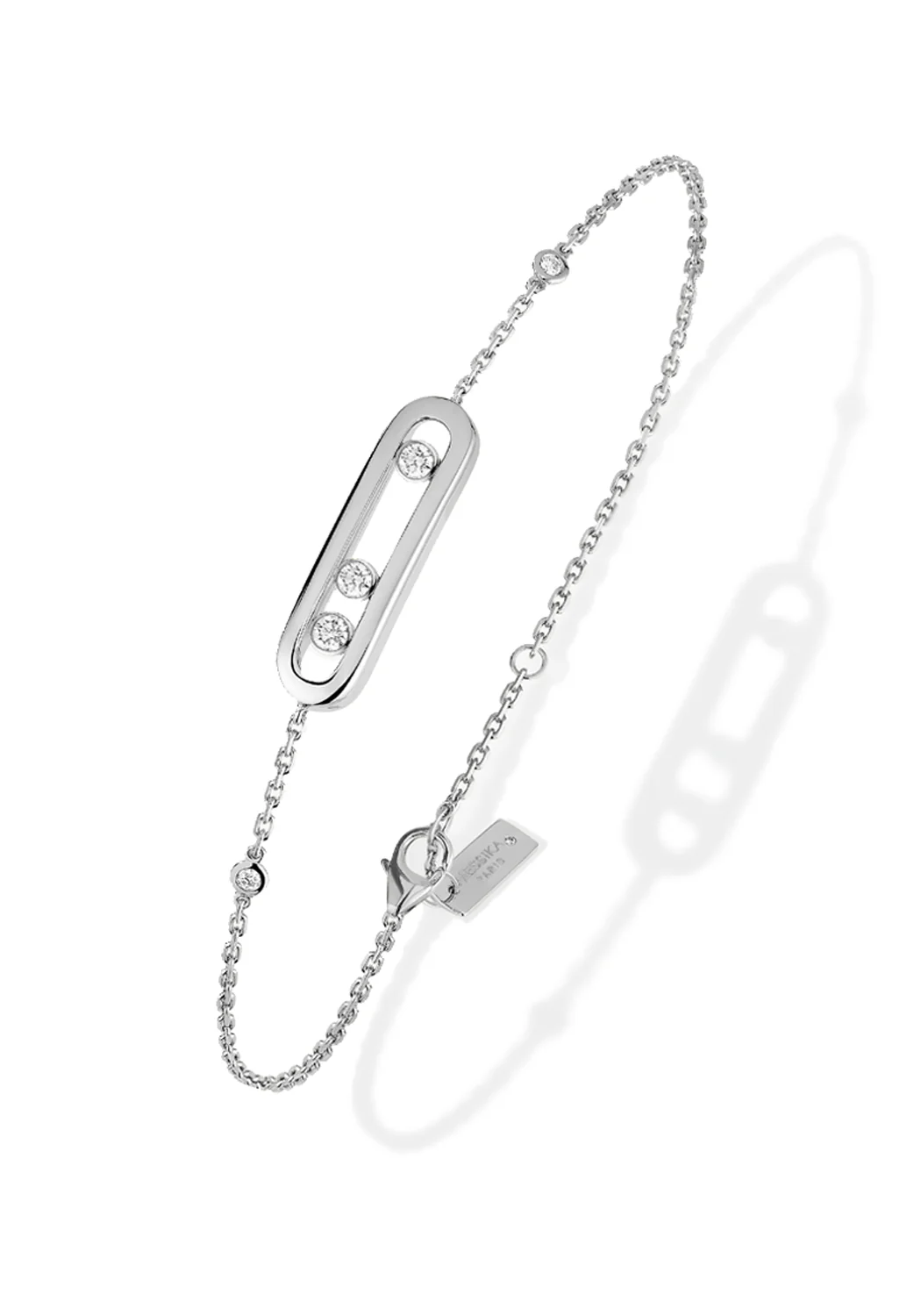Messika Baby Move 18K White Gold Diamond Bracelet - Image 2