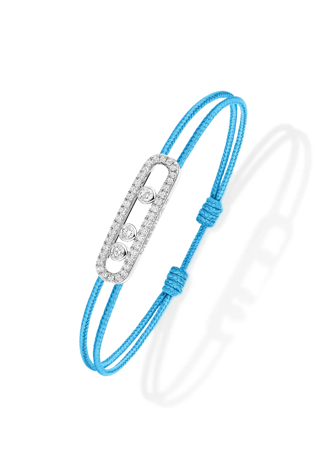 Messika Care(s) Blue Cord Pavé Diamond Bracelet