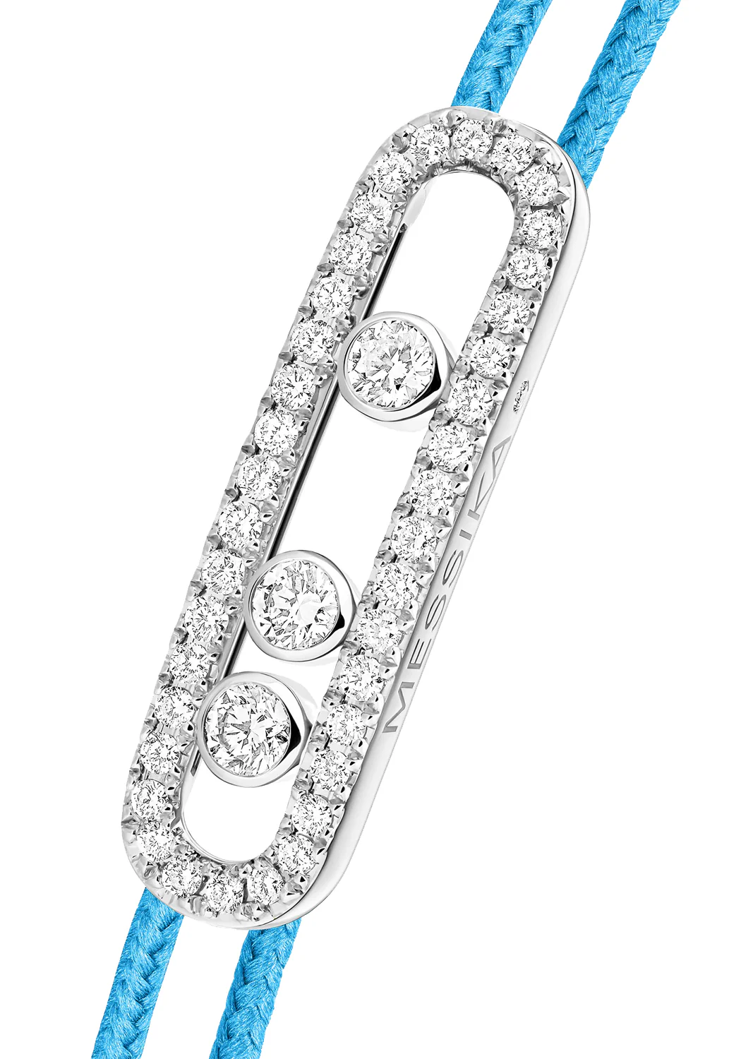 Messika Care(s) Blue Cord Pavé Diamond Bracelet - Image 2