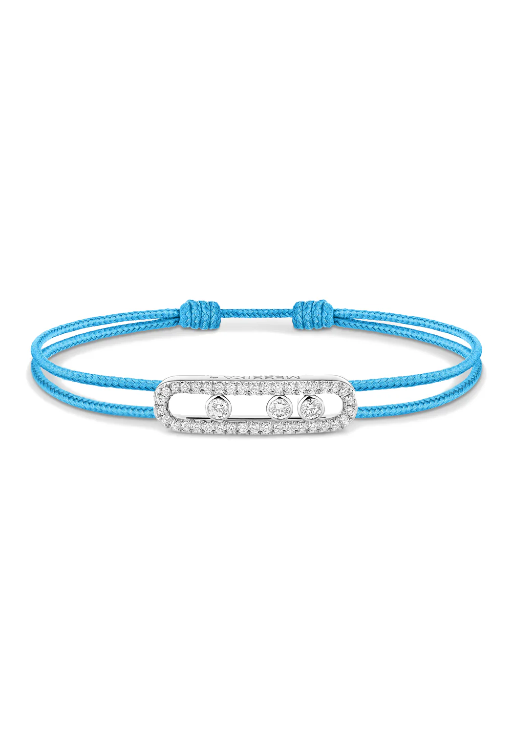 Messika Care(s) Blue Cord Pavé Diamond Bracelet - Image 3